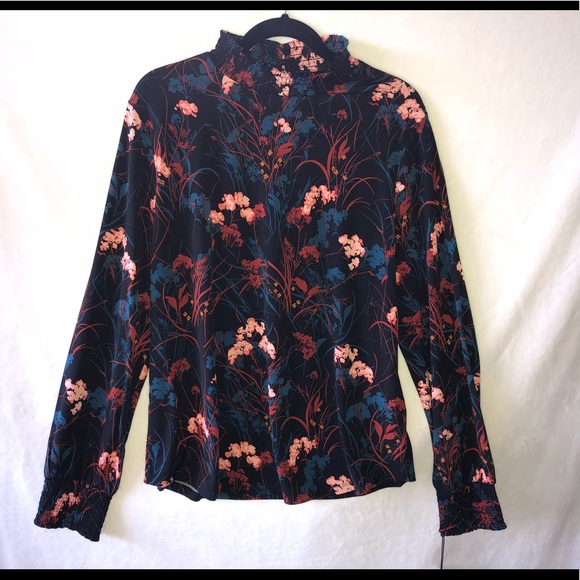 Ivanka Trump Tops - Ivanka Trump High Neck L/S Blouse XL